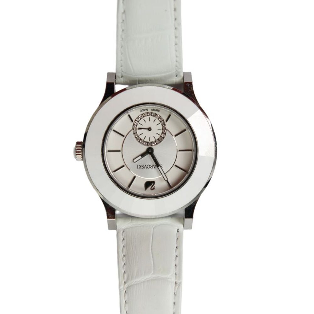 Swarovski Womens Stainless Steel White Octea Classica 1181757 Quartz Watch 39mm